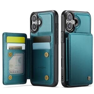 Vinich for iPhone 16 Wallet Case with Card Holder, RFID Blocking Credit Slots